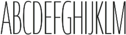 Coegit Compressed Thin otf (100) Font UPPERCASE