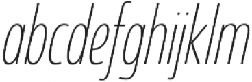 Coegit Condensed Thin Ital otf (100) Font LOWERCASE