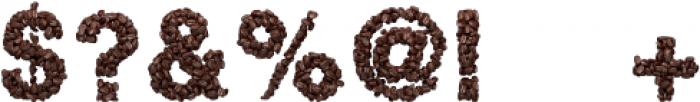 Coffee-Beans Regular otf (400) Font OTHER CHARS