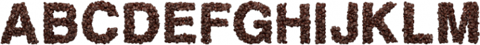Coffee-Beans Regular otf (400) Font UPPERCASE
