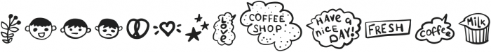 Coffee Break Symbols otf (400) Font UPPERCASE