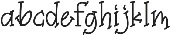 Coffee Milkshake Regular otf (400) Font LOWERCASE