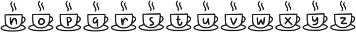 Coffee Mocca Regular otf (400) Font LOWERCASE