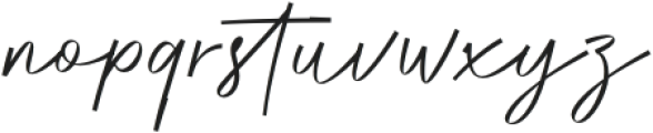 Coffee Signature otf (400) Font LOWERCASE