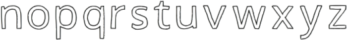 Coffeetimefontoutline Regular otf (400) Font LOWERCASE