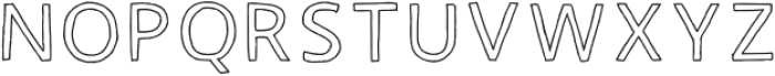 Coffeetimefontoutline Regular ttf (400) Font UPPERCASE