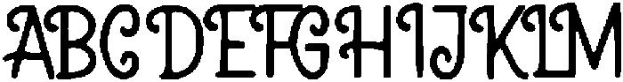 Cohutu ttf (400) Font UPPERCASE
