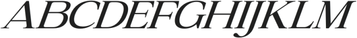 Coldetica Serif Italic Extra Expanded otf (400) Font UPPERCASE