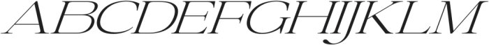 Coldetica Serif Italic Extra Light Ultra Expanded otf (200) Font UPPERCASE