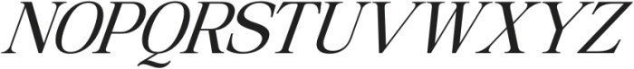 Coldetica Serif Italic Light Semi Expanded otf (300) Font UPPERCASE