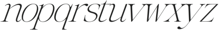 Coldetica Serif Italic Thin Semi Expanded otf (100) Font LOWERCASE
