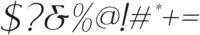 Coldiac Rough Italic otf (400) Font OTHER CHARS