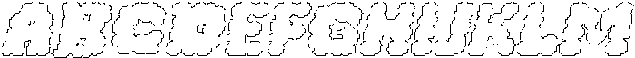 Colence Pixel Outline otf (400) Font UPPERCASE