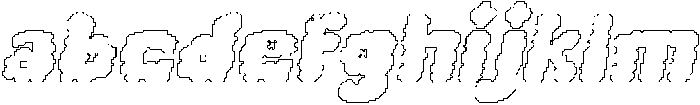 Colence Pixel Outline otf (400) FONT