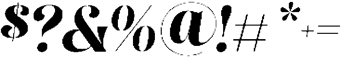 Colina otf (400) Font OTHER CHARS