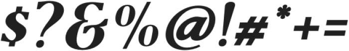 Collager Oblique Black Oblique otf (900) Font OTHER CHARS