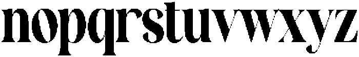 Collapse Regular otf (400) Font LOWERCASE