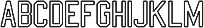 College Fusion Hollow otf (400) Font UPPERCASE