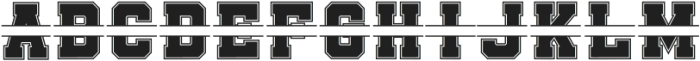 College Monogram Regular otf (400) Font UPPERCASE