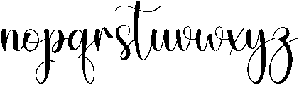 College Regular otf (400) Font LOWERCASE