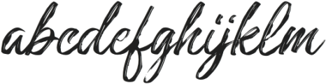 Collinbrush otf (400) Font LOWERCASE