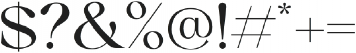 Collingar-Regular otf (400) Font OTHER CHARS