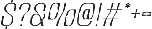 Collogue Thin Italic otf (100) Font OTHER CHARS
