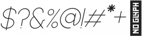 Colton Thin Italic otf (100) Font OTHER CHARS