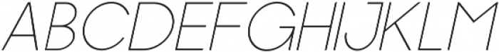 Colton Thin Italic otf (100) Font UPPERCASE