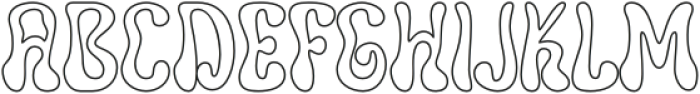Coluber Outline otf (400) Font UPPERCASE