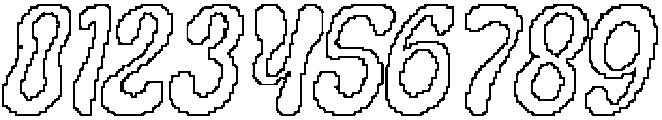 Coluber Pixel Outline otf (400) Font OTHER CHARS