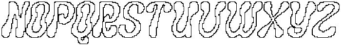 Coluber Pixel Outline otf (400) Font UPPERCASE