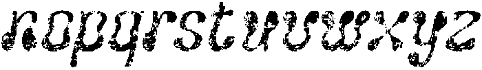 Coluber Stamp Italic otf (400) Font LOWERCASE