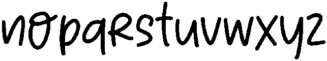 Come On Regular otf (400) Font LOWERCASE