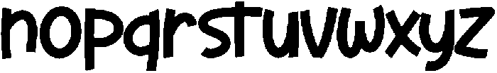 Comfy Quacky otf (400) Font LOWERCASE