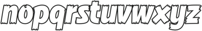 Comic Hero Outline otf (400) Font LOWERCASE