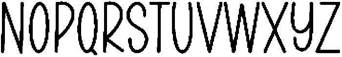 Comic Regular otf (400) Font LOWERCASE