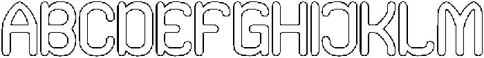 Comic Sons-Hollow otf (400) Font UPPERCASE
