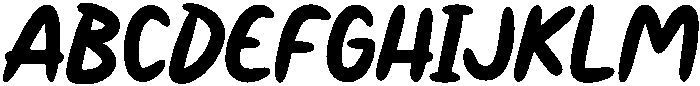 Comico Regular otf (400) Font UPPERCASE