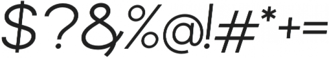 Commeria Sans Italics SemiBold otf (600) Font OTHER CHARS