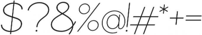 Commeria Sans Italics Thin otf (100) Font OTHER CHARS