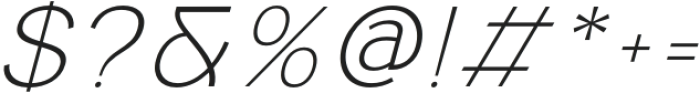 Compactible Thin Italic otf (100) Font OTHER CHARS