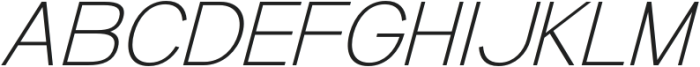 Compactible Thin Italic otf (100) Font UPPERCASE