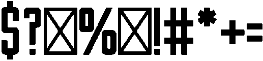 Compare Normal otf (400) Font OTHER CHARS