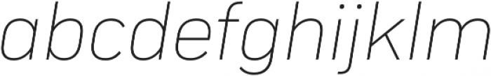 Compasse Thin Italic otf (100) Font LOWERCASE