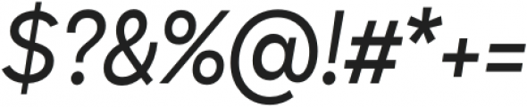 Compita Medium Italic otf (500) Font OTHER CHARS
