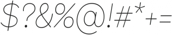 Compita Thin Italic otf (100) Font OTHER CHARS