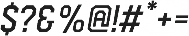 Comply Slab Semi-Bold Italic otf (600) Font OTHER CHARS