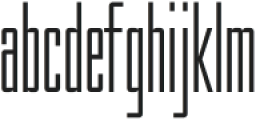 Compressed Jam Light otf (300) Font LOWERCASE