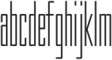 Compressed Jam Thin otf (100) Font LOWERCASE